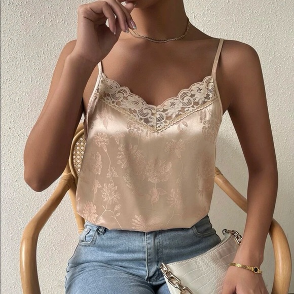 Boho satin lace detail blouse - Picture 5 of 16